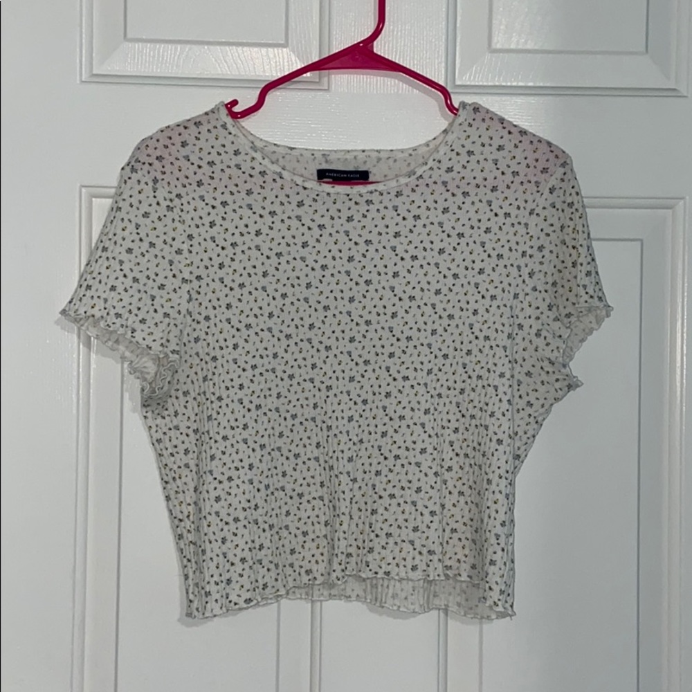 White floral crop top!